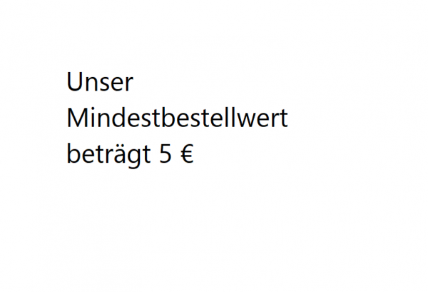 Mindestbestellwert