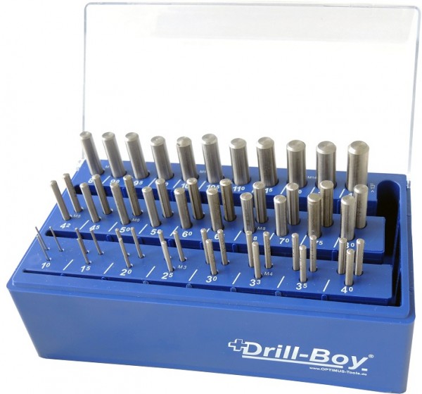55tlg. Spiralbohrer DIN 338 HSS-G Profi Drill-Boy