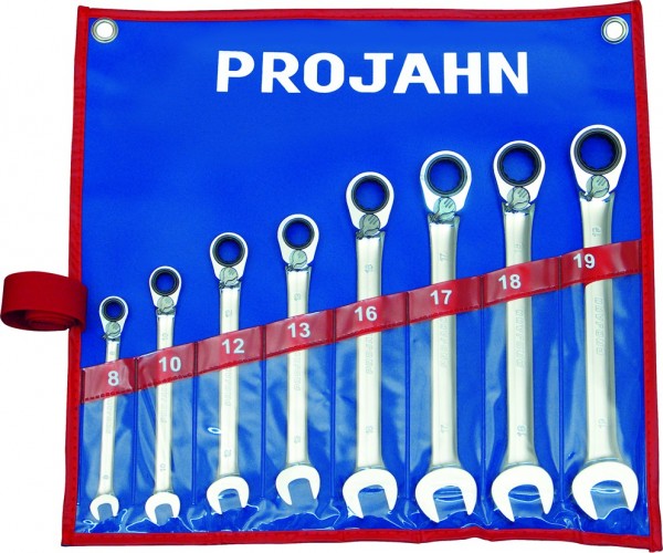 GearTech Schlüssel Satz umschaltbar in Rolltasche 8tlg